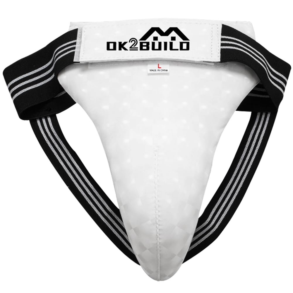 

Foul Cup for Boxing and Martial Silicone Available in Sizes Arts, Impact-Resistant Cushioning, S/M/L/XL (White, L) білий