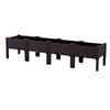 Extra-Large Thickened Raised Plastic Planter for Vegetables - Ideal for Family Rooftop or Balcony Gardening