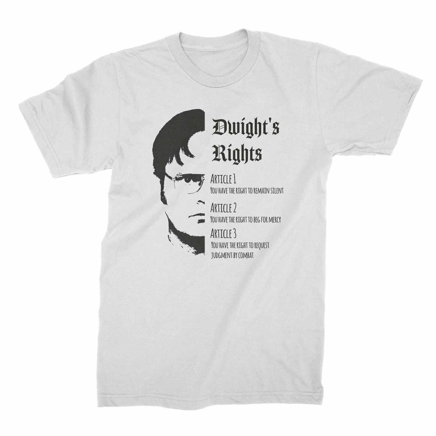 Dwights Rights Shirt Dwight Schrute Shirt XL