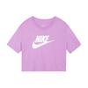 Nike Sportswear Essentials Crop Tops Women's Violet Crew Neck Moderate BV6176-591