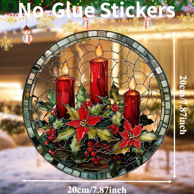 

1PC Christmas Static Cling Window Sticker Waterproof Glass Vinyl Decal for Living Room Bathroom Bedroom Festive Home Decoration
