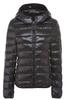 Wnodruke Ultralight Down and WN004 Women's Jacket, Lightweight, Warm, Compact, Packable, (JP, Alphabet, M, Hat, Black)