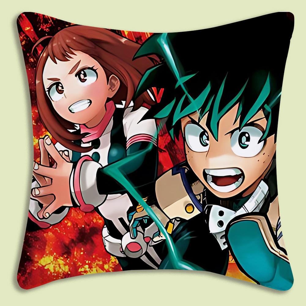 Anime Hunter x Hunter Pillow Covers Cartoon Sofa Decorative Home Doublesided Printing Short Plush Cute Cushion Cover