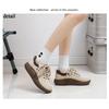 Scarpe da ginnastica alla moda da donna Scarpe da skateboard antiscivolo con lacci per esterni Scarpe sportive piatte da passeggio comode e leggere per le donne