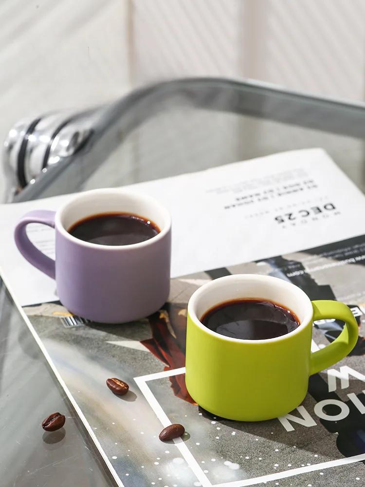 5pcs/set Ceramic Coffee Mugs with Box Small Tea Cups Office Pottery Cups Set Drinking Water Teacup Festival Party Friends Gifts