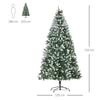 Artificial Christmas Tree Diameter 105x210 Cm with 1440 PVC Tips and 75 Pinecones, Branches Automatic Opening