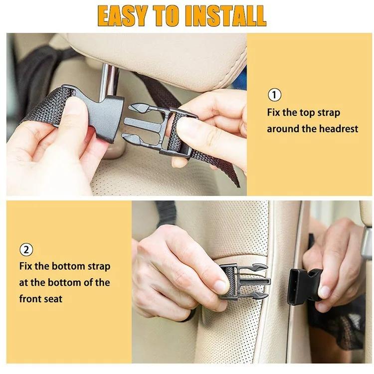 Car Backseat Organizer with Touch Screen Tablet Holder Auto Storage Pockets Cover Car Seat Back Protectors Car Accessories