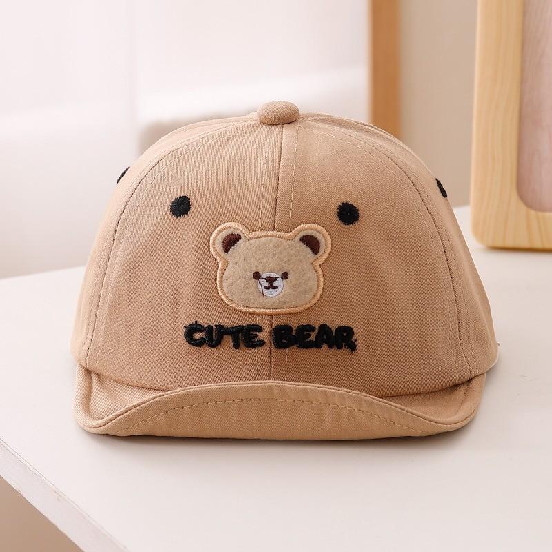 Baby Bear Baseball Cap With Breathable Cotton Blend For Spring Kids Outdoor Fun