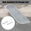 Sturdy Acrylic and Metal Ski Boards Wall Mounted Storage Rack Easy Installation Storage Solution for Sports Equipment