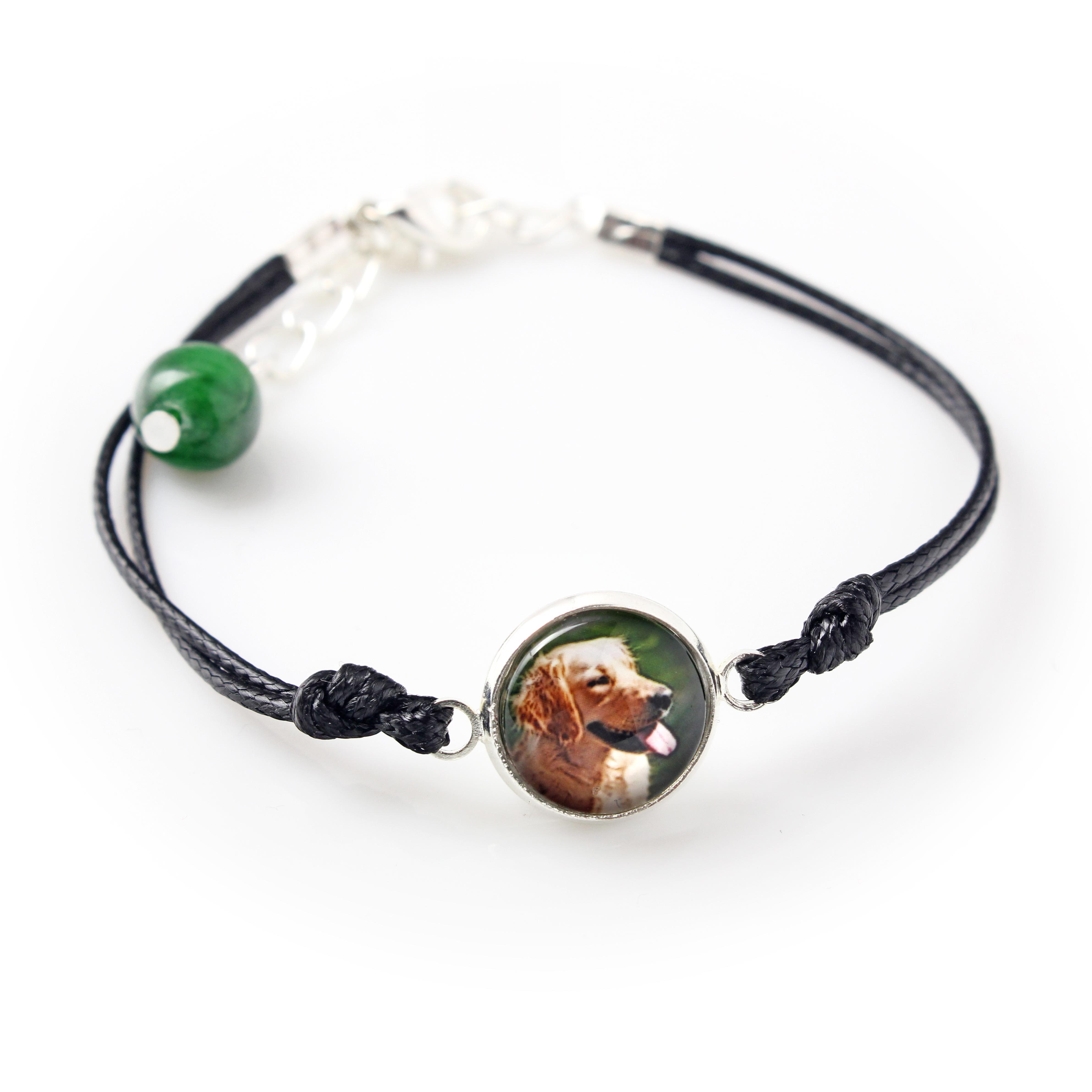 

Golden Retriever - bracelet with your photo handmade, unique jewelry from the Art-Dog brand