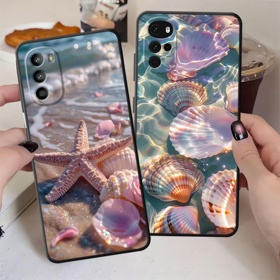 Case for Motorola Moto G71 G22 Edge40 G32 G53 G30 Edge 20 Pro 30 Lite G51 G73 G60s G52 G50 Phone Cover Ocean Scenery Pattern