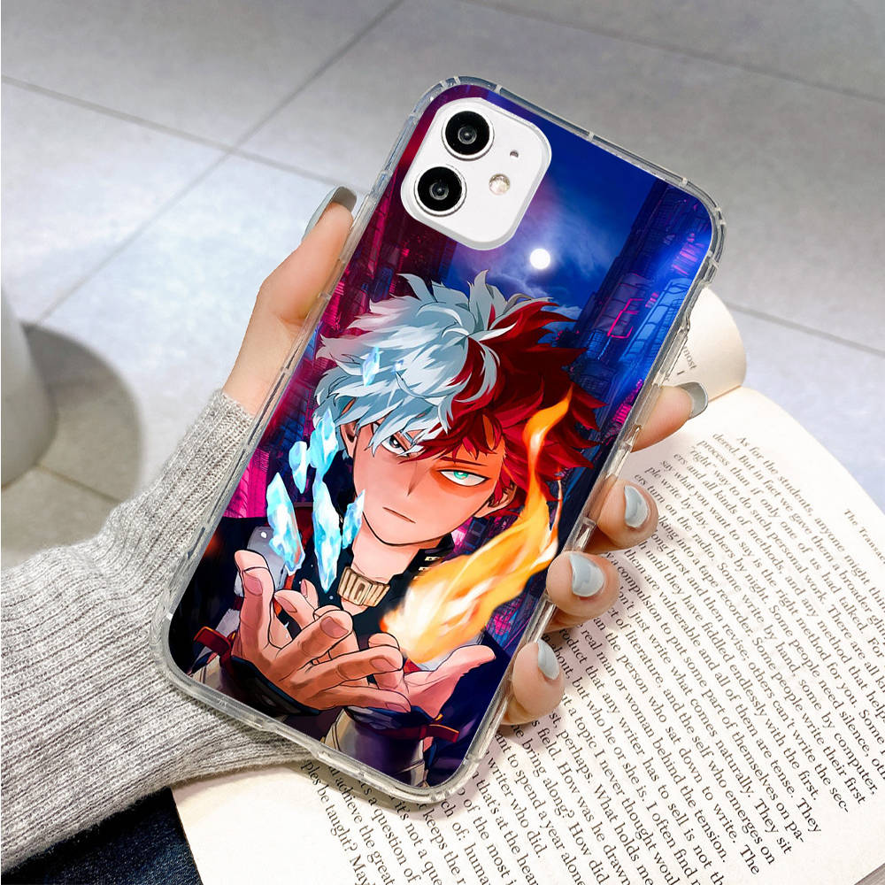 Pouzdro pro Samsung A04 A14 A23 A34 A54 M23 M33 M52 M53 Realme 10 9 C30S C35 C55 VIVO Y02S Y21 Y51 X80 Pro Transparent Cover WI69 My Hero Academia