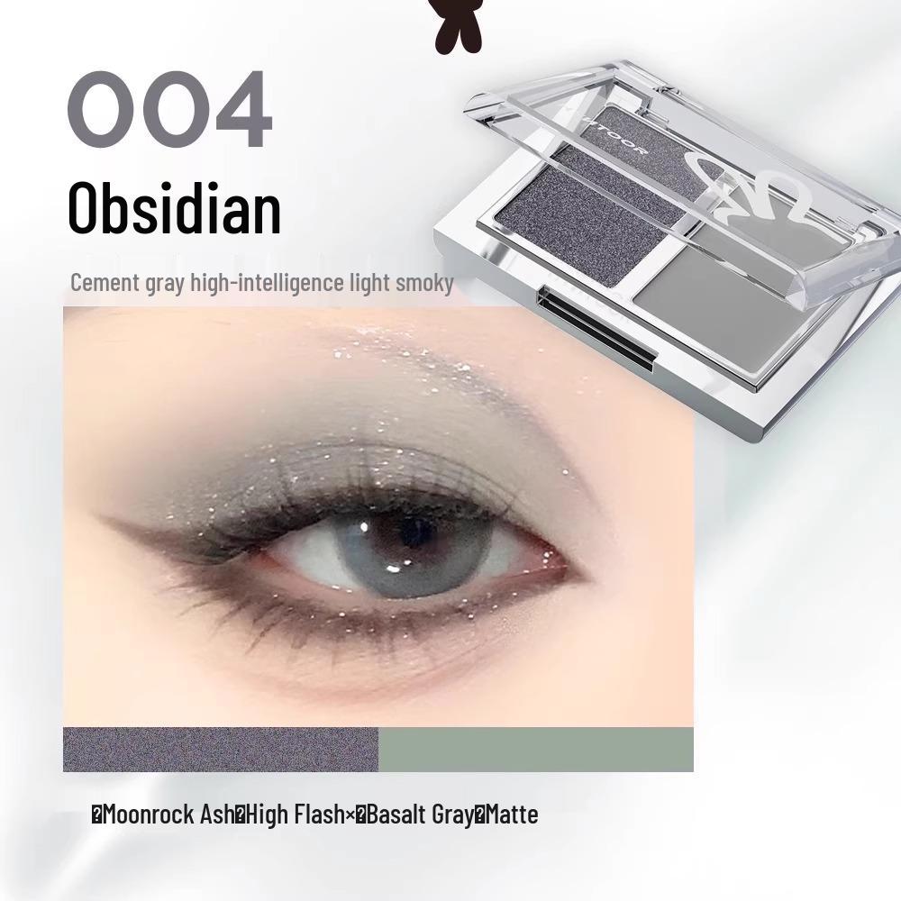 HYNTOOR Two-Color Matte Purple & Earth Tone Eyeshadow Palette 2025