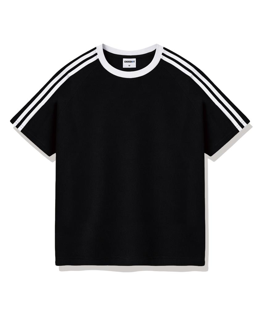Keuloseudas Charles Oversized Track Short Sleeve T-Shirt 4 Colors [Crse_3001]