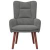 Armchair Dark Grey 63 X 67 X 94 Cm Velvet