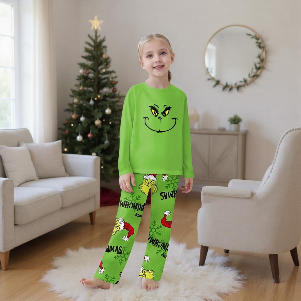 Passende Familiensets mit Weihnachtsmotiven, Langarmshirts und Hosen