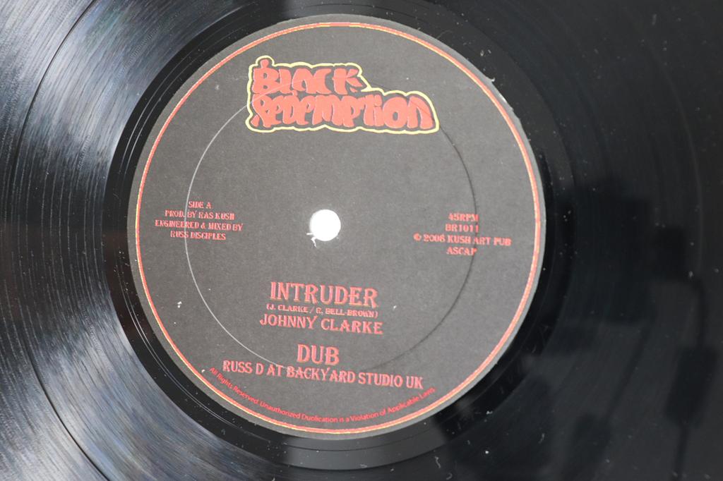 10inch Record JOHNNY CLARKE  DISCIPLES RIDDIM SE  Intruder  Militancy BR1011 BLACK REDEMPTIO 2008 US Reggae Ska  Dub Used