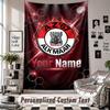 Wall Hanging Tapestry With Custom Name & Text, AZ Alkmaar Decorative Tapestry For Bedroom