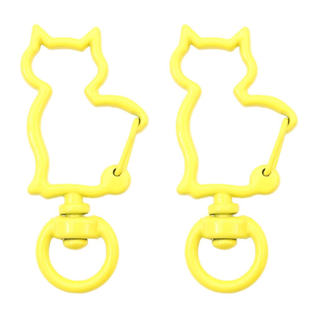 31X39mm Candy Colored Alloy Shell Shaped Spring Buckle Special-shaped DIY keychain Accessories Creative Accessories Hanging Ornaments