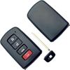Key Fob Shell Replacement for 2017 2018  Toyota Highlander Avalon Camry Corolla RAV4 4 Button Car Keyless Entry Remote Control Key Fob Case Cover