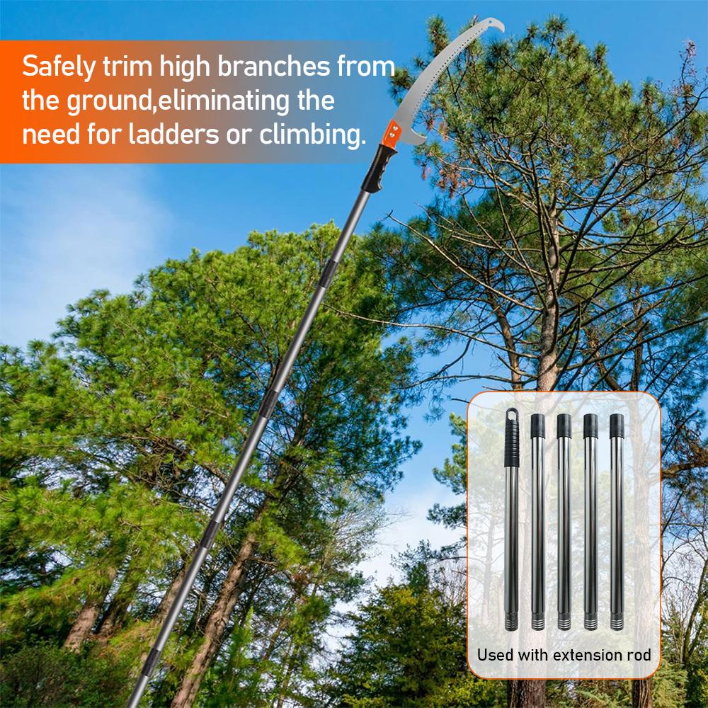 Telescopic Pole Saw Detachable Hand Saw, Manual High Altitude Tree Pruner, Extendable Long Reach Saw For Fruit Tree Branch