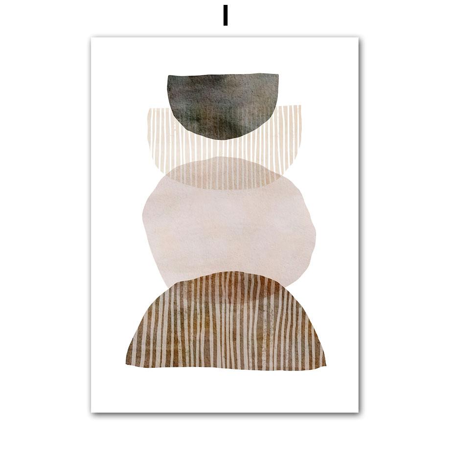 Bohemian Sun Leaf Geometry Nordic Abstract Art Plakaty Druki Sztuka Ścienna Malarstwo na Płótnie Hotel Bar Obrazy Do Wystroju Salonu