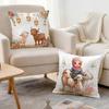 Eid Al-Adha Flowers And Animals Cushions Pillowcase Polyester Cushion Cover Throw Pillow Pillowcover Home Car Sofa Decor