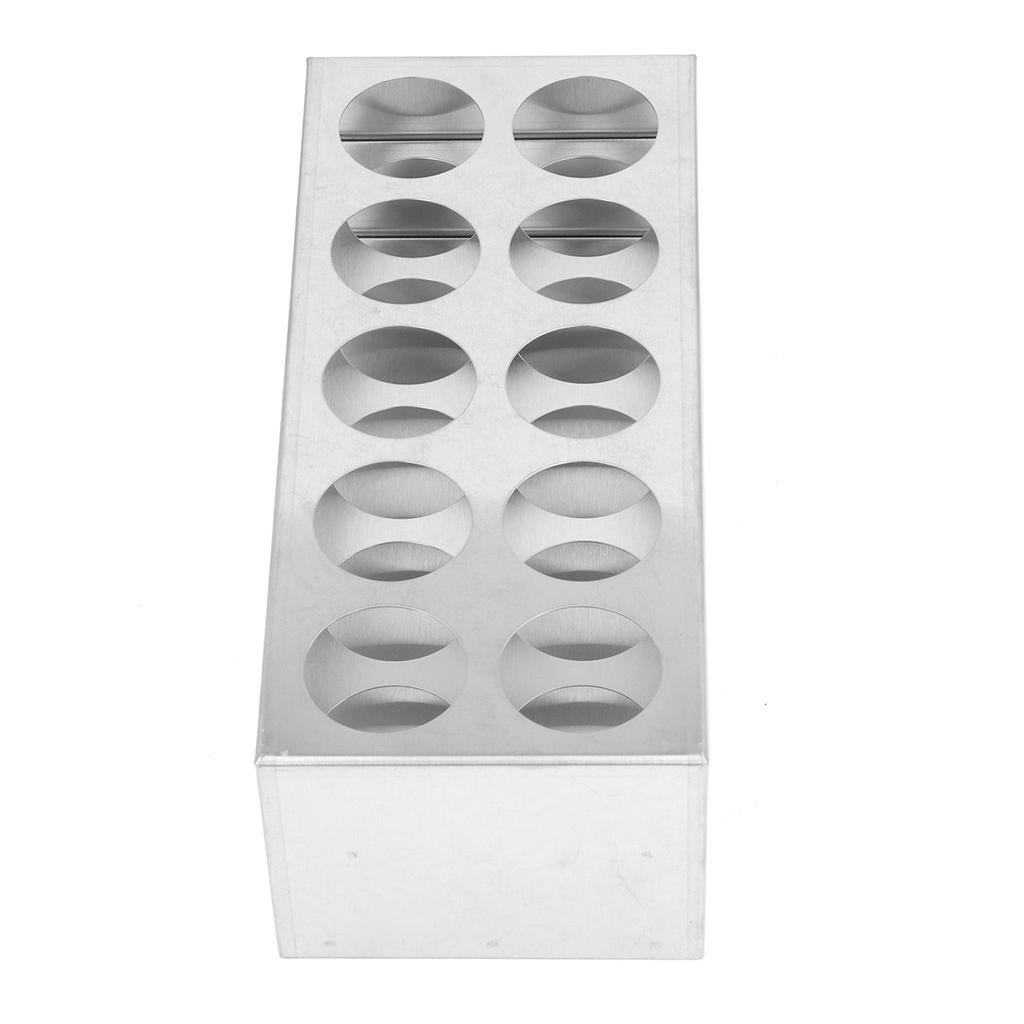 Test Tube Holder 304 Stainless Steel Test Tube Holder Rack for Laboratory and Studio 40mm 10 Holes