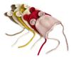 Children's Cute Knit Hat with Round Ears - Autumn/Winter Wool Hat with Drawstring and Ear Protection for Boys and Girls