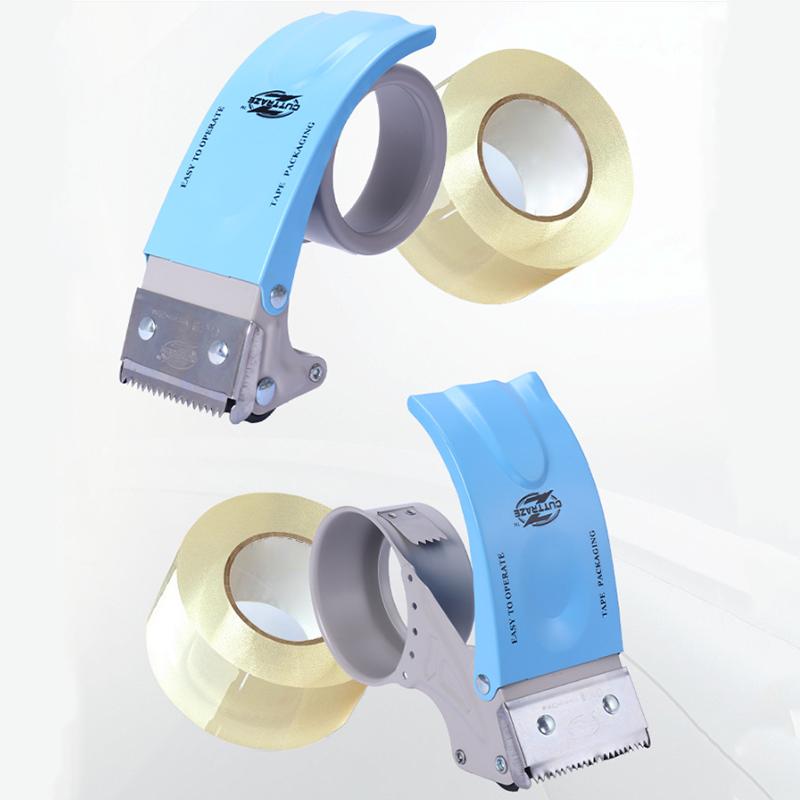 5cm/6cm Shipping Tape Slitter Metal Tape Dispenser Handheld Tape Cutter Ideal for Moving, Mailing, Box Sealing, and Shipping