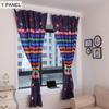 Colorful Print Blackout Window Curtain Panels For Living Room Stylish Decoration