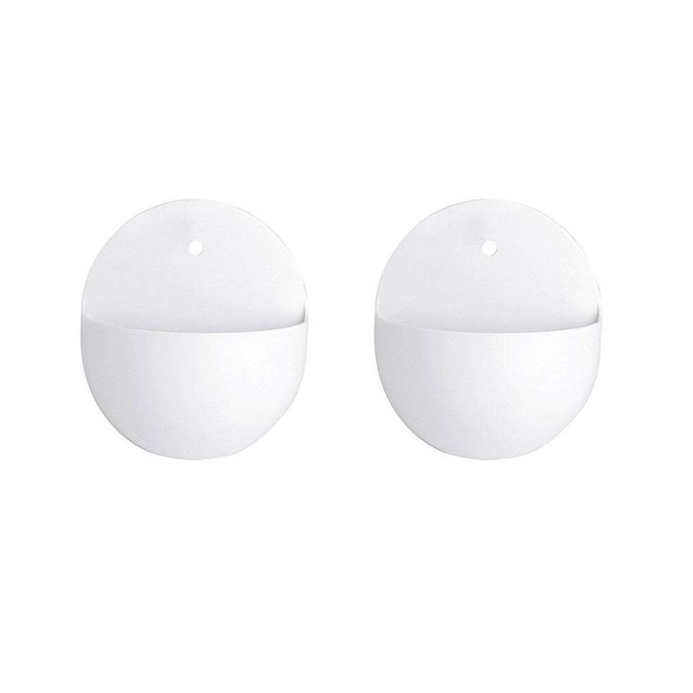 Vases Decorative Pots Plastic Half Round Mini Wall Plant Hanging