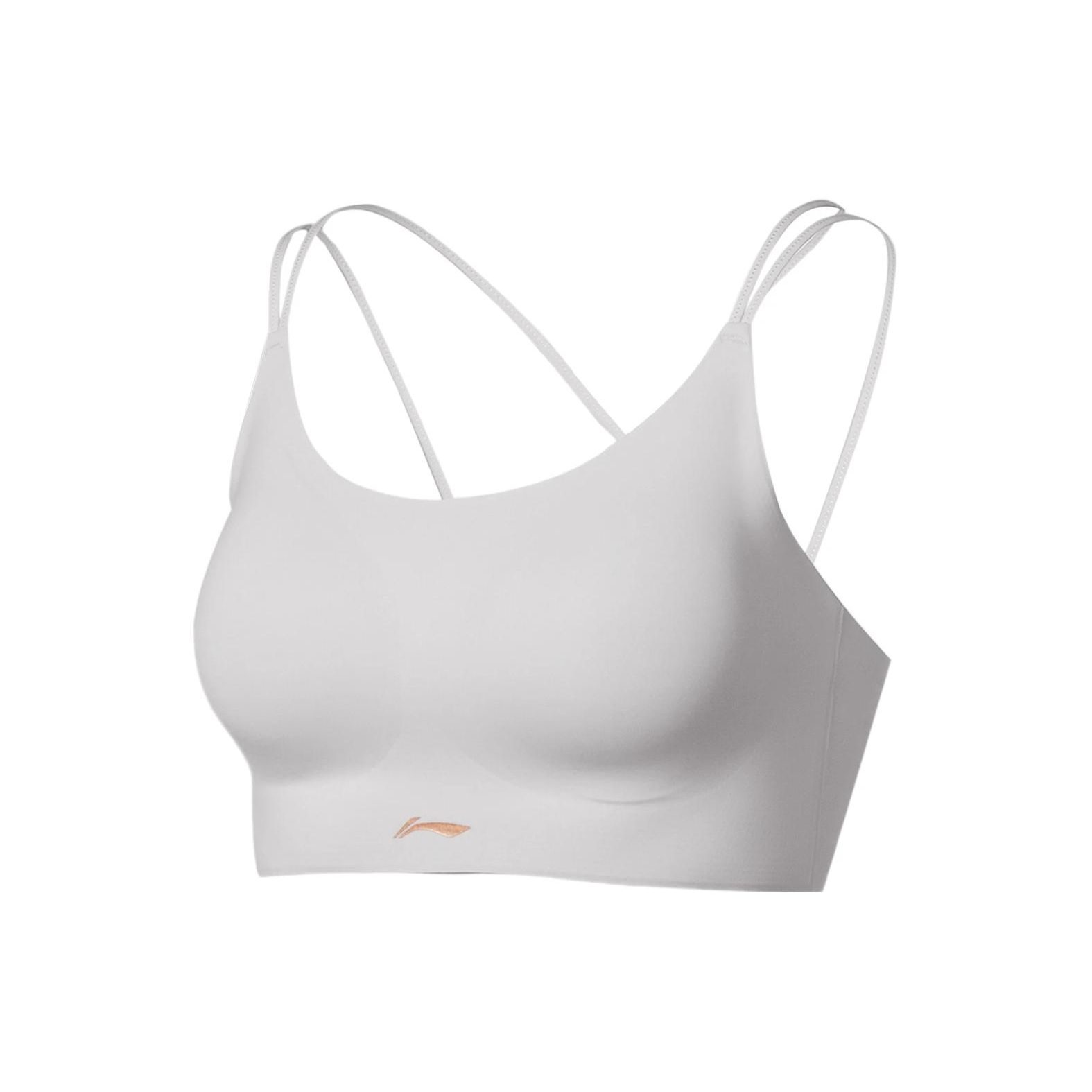 

Li-Ning Спортивный бюстгальтер с логотипом Pure Color, женское нижнее белье, белое, AUBS096-1 L