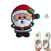 Detachable Christmas Shoe Buckle: PVC Flower Decoration for Hole Shoes