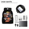 N-Narutoes Uzumaki Travel Backpack Men Women School Laptop Bookbag Manga College Student Daypack Bags
