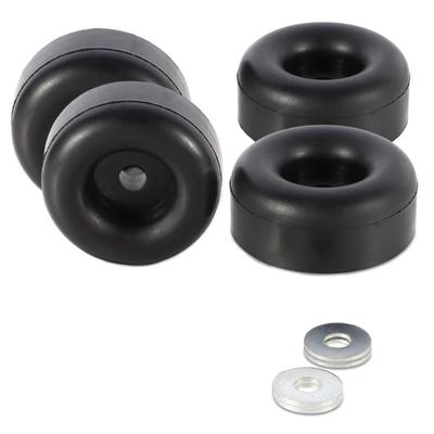 4 Pezzi Isolatori di Vibrazioni in Gomma per Assorbire Urti Ridurre Rumore Piedini Ammortizzanti 1x2,5" per Applicazioni su Macchinari Pesanti