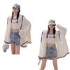 Women's Korean Style Hooded Sun Protection Jacket - Lightweight, Breathable, Long Sleeve, Loose Fit for Summer