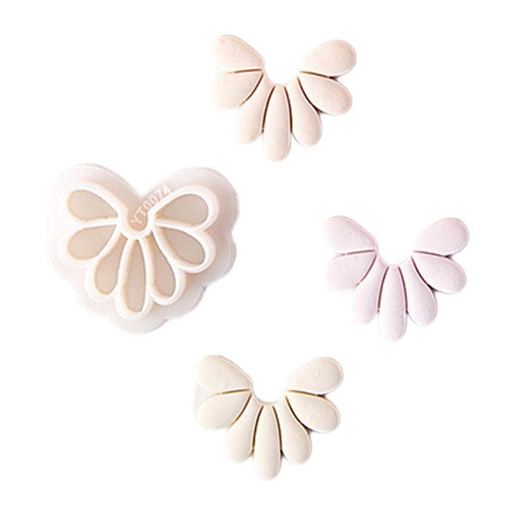 3 Styles Petal Clay Earrings Cutters for Jewelry Making Soft Pottery Clay Model