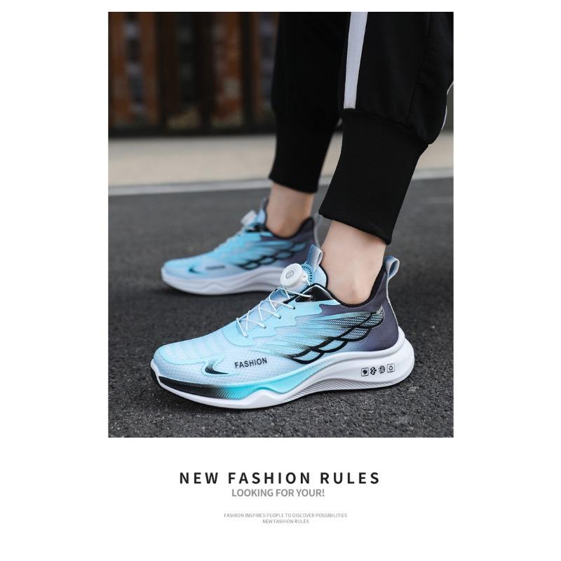 Big Size Men Breathable Mesh Rotating Buckle Sports Casual Fashion Sneakers