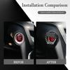 Engine Start/Stop Button Cover, Carbon Fiber Zinc Alloy Car Power Control Trim, Push To Start Button Key Ignition Protective Cover, Universal for
