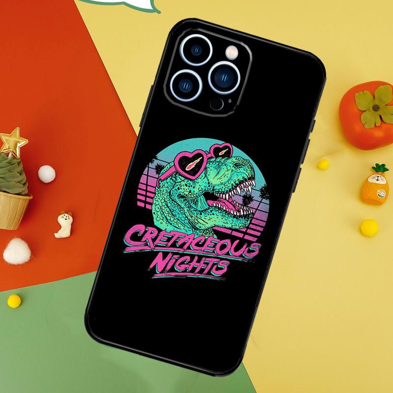 Cute Dino Dinosaur Phone Case For iPhone 17 Pro Max 16 15 13 12 11 14 Pro Max Plus 12 13 Mini 16e 17 Air Cover
