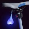Lampă din spate pentru bicicletă, din silicon, rezistentă la apă, în formă de inimă, Lampă de avertizare Călărie de noapte MTB Road Mountain Bike Lampă din spate Accesorii pentru biciclete
