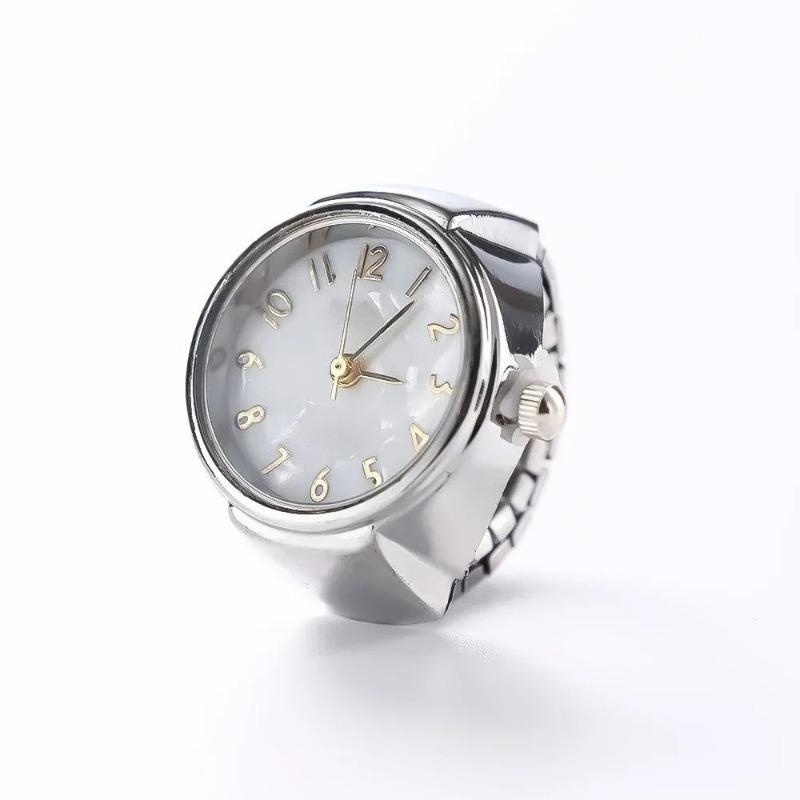 2026 Neue Retro Modische Punk Uhr Ring Vielseitiger Nischen Paar Finger Uhr Mini Uhr Niedliche und Kreative Elektronische Uhr