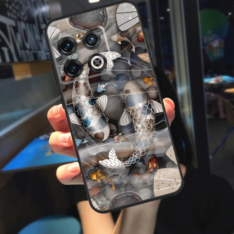 Koi Karpfen Fisch Yin Yang Hülle Für OnePlus 12R 13 R 12 11 9 10 Pro 8T 9RT 10T OnePlus Nord 4 CE 2 3 Lite N20 N30 Hülle