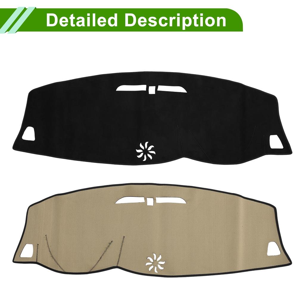 HOPESPANNER Dashboard Mat for Volvo Dashboard Protective Car Dash Suede Reduces Interior Custom Drive Only S60/V60/XC60 (2018-2022), Cover, Mat, Mat,