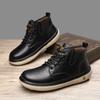 Kézi varrású Valódi Bőr Férfi Csizma Kényelmes Alkalmi Bőr Cipő Férfiaknak Bokacsizma Nagy Méretű Munkavédelmi Cipő