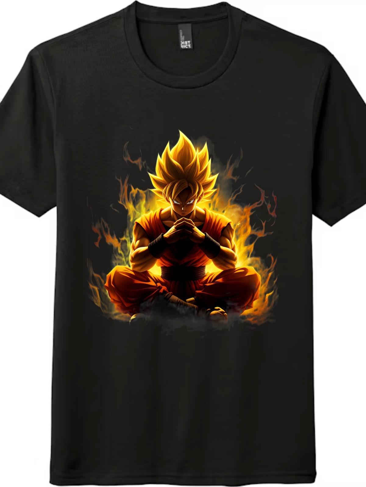 Dragon Ball Goku Super Saiyan T-Shirt Mens Womens Tees Top,Unisex Graphic Tee|Dailyand Anime Events L