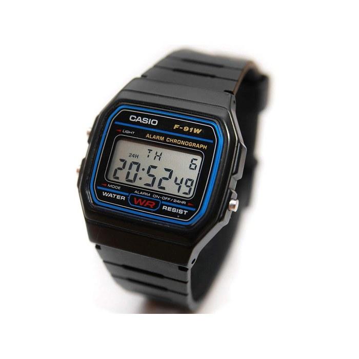 Casio Watch Standard Digital F-91W-1 (Black)