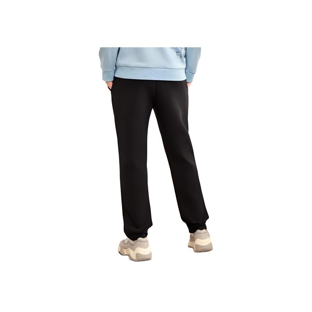 Fila Solid Color Simple Fashion Knitted Sports Pants Men Pants Black F51M348602ABK