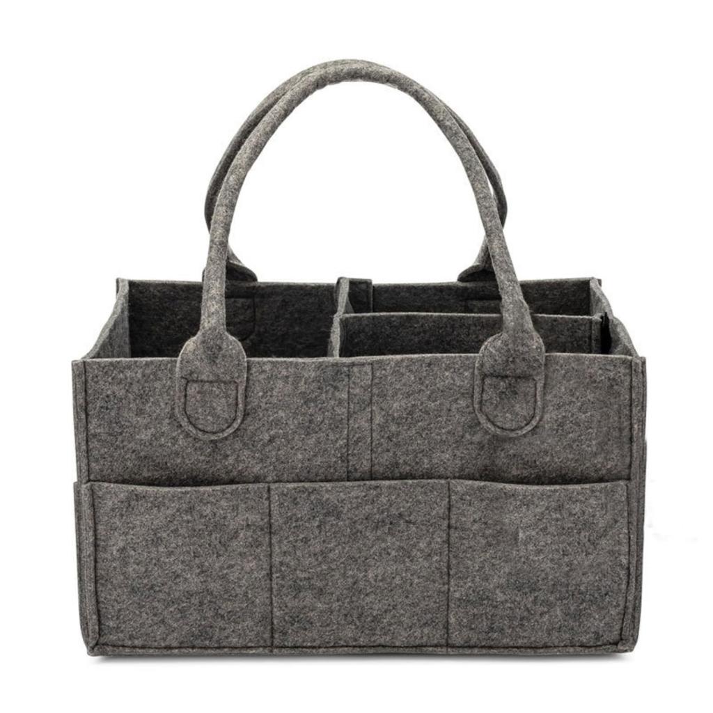 Organizer per Pannolini Grigio Grande, Portatile per Viaggi in Auto